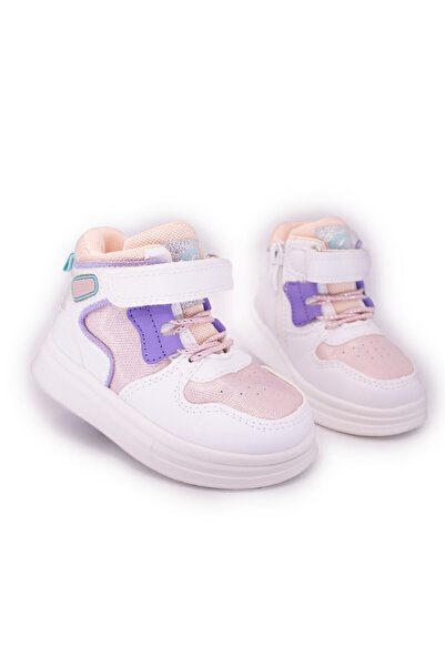 Clibee CuteStep White Pink Girls' Sports Boots