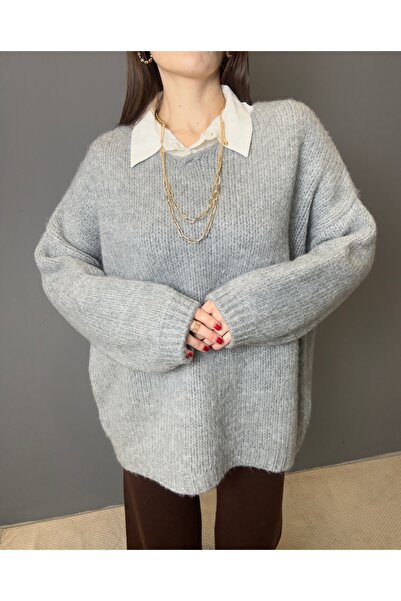 GND Women's V-Neck Oversized Yumoş Sweater