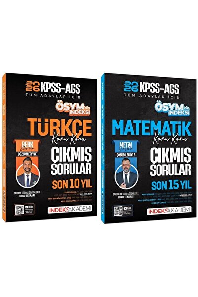 İndeks Akademi 2026 KPSS MEB-AGS Türkçe + Matematik ÖSYM nin İndeksi Çıkmış S...