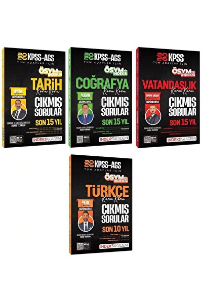 İndeks Akademi 2026 KPSS Tarih + Coğrafya + Vatandaşlık + Türkçe ÖSYM nin İnd...