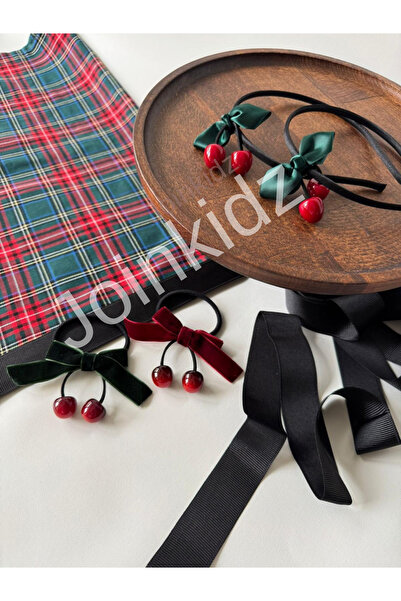Joinkidz مجموعة مشبك وطوق بنقش الكرز
