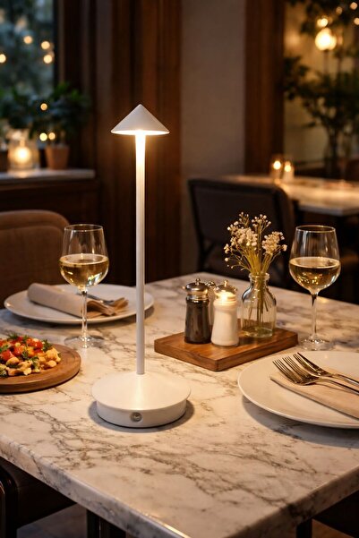 Sunbox masa lambası beyaz ev dekor şarjlı 3 renk dokunmatik sensör gece lamba...