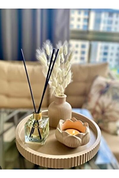 Dekor Oda kokulu dekoratif set beyaz