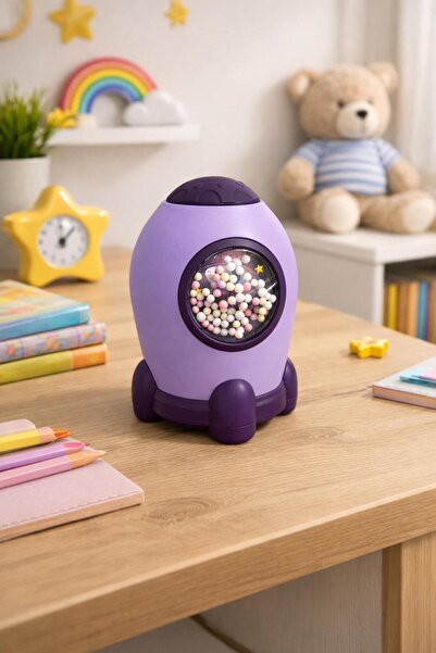 Sarece Home Şifreli Roket Kumbara (Mor)