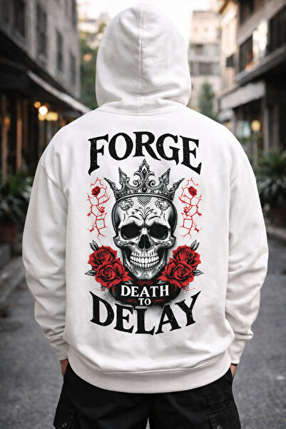 Infire clothing Unisex 100% Cotton Forge Printed Hooded Sweatshirt