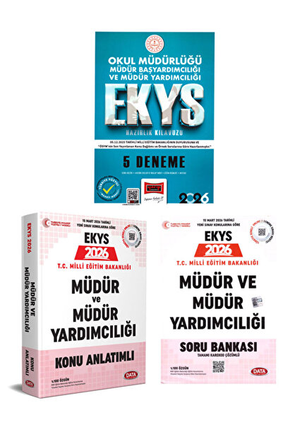 Data Yayınları 2026 Yargı MEB EKYS Müdür ve Müdür Yardımcılığı Konu Anlatımlı...