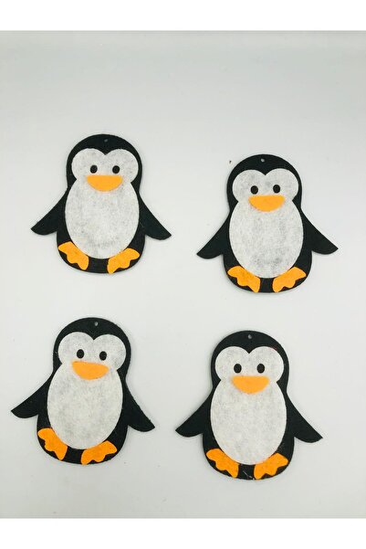 DUCK HOBY 4 قطع من زخارف البطريق المصنوعة من الفيلق، 7 سم، زينة من الفيلق، شع...