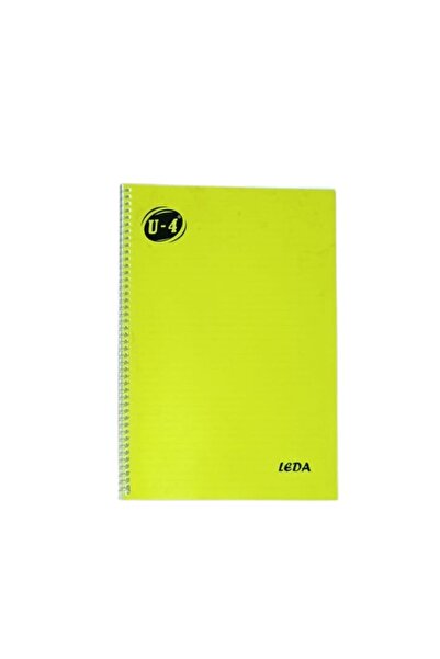 U4 boya U-4 A4 Pp Kp Spiral 40 Yp Squared Notebook-Yellow