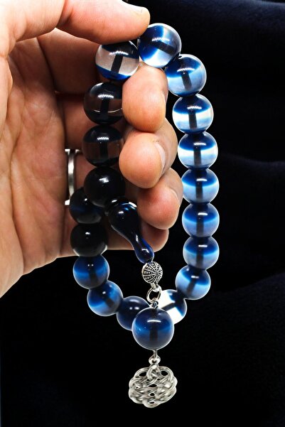 Atolyezone سبحة من خرز الياقوت الأحمر والكهرمان من إيفي بوي ماسكوت