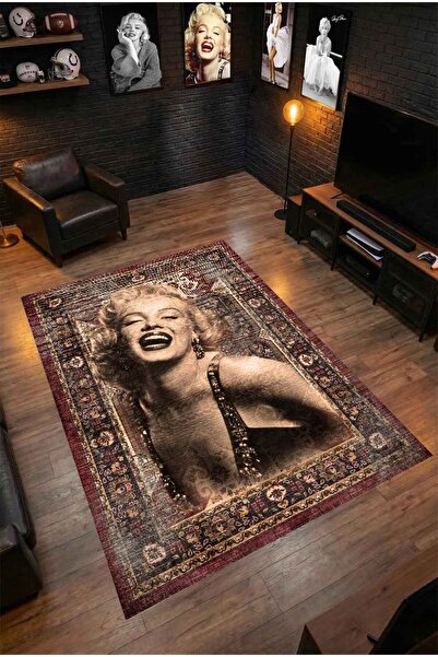 XOBSID Marilyn Monroe Detaylı-Motifli kaymaz Tabanlı Genç Odası,Salon, Antre,...