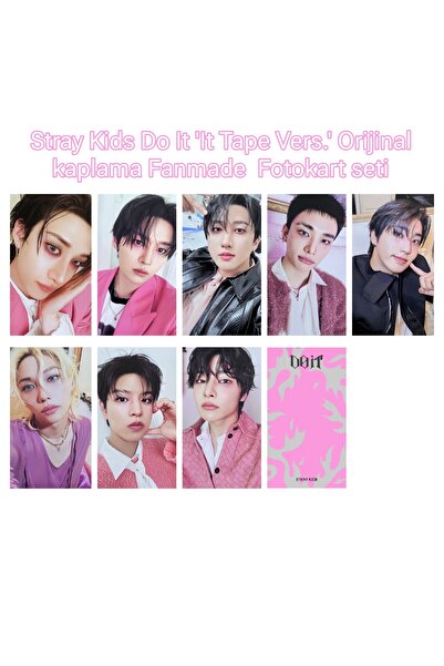 Sntay STRAY KİDS FOTOKART SETİ DO IT 'It Tape vers' orjinal kaplama fanmade ürün