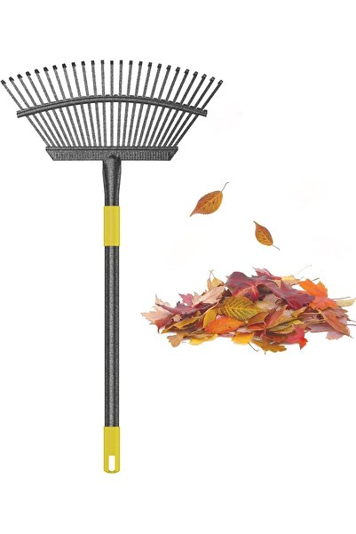 Generic مجرفة أوراق قابلة للطي من أولينيدي، مجرفة معدنية 76 - 1.55 متر بمقبض ...