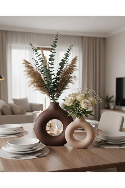 ALPİ HOME Bohem tarzı Halka Vazo Seti