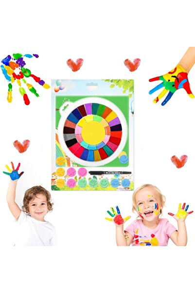 AZONEE مجموعة طلاء أصابع قابلة للغسل للأطفال