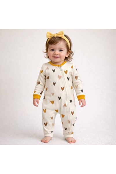 KapsülBebek 100% cotton zippered overalls