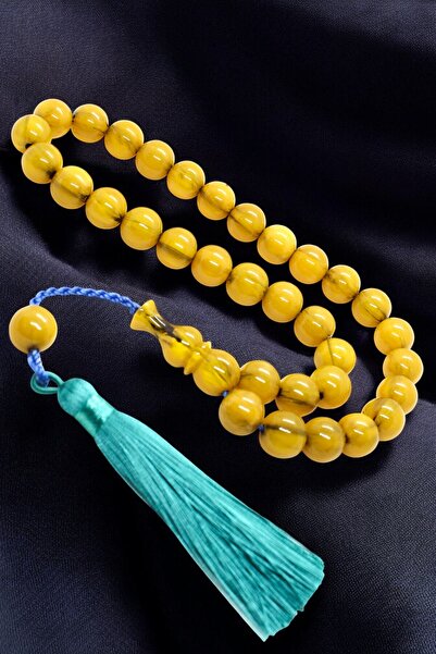 Atolyezone سبحة كبيرة الحجم معتمدة من 33 حبة، مصنوعة من حجر الشاكساك الناري ب...