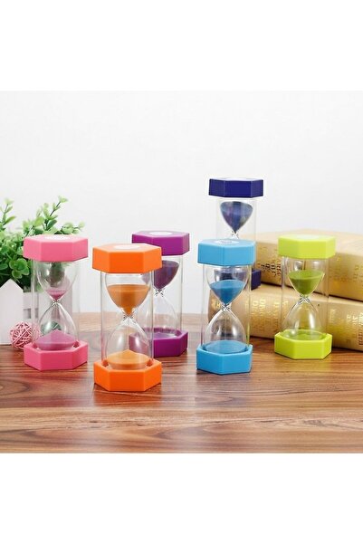 AnkaVerse Colorful Glass Hourglass - Decorative Desktop Timepiece, Aesthetic ...