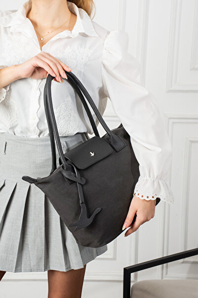 Ventus Antrasit kanvas çanta