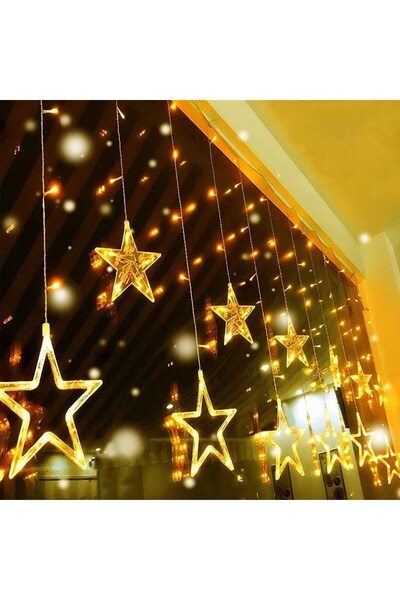 EASERA TİCARET Remote Controlled Star Figured 12 Pendant Lights 120 Led Remot...