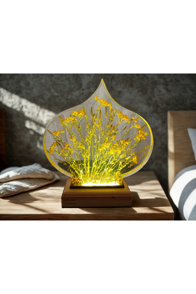 epoksiresinart Epoksi Tasarım Gece Lambası