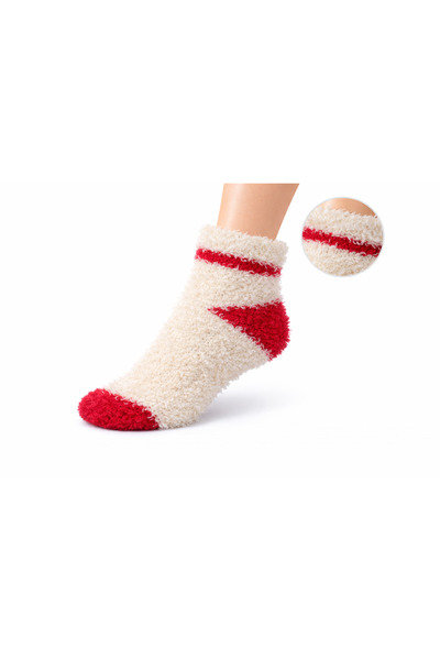 ANUK GRUP Women's Plush Fringed Sleep Socks - Wedding Engagement Promise Brid...