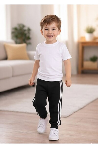 rota 360 Children's Striped Sweatpants Sports Comfortable Cotton Bottom