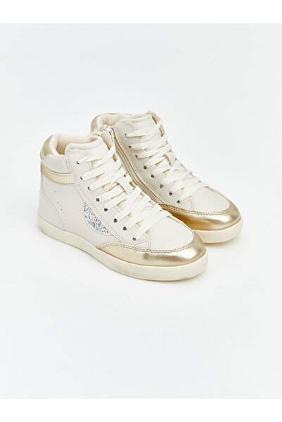 LC Waikiki Lcw Steps Ecru Lace-Up Girls' Ankle Length Sports Shoes