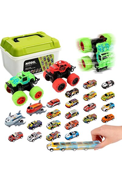 Generic Pull Back Monster Trucks and Cars Set