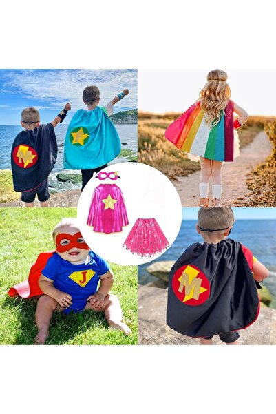 KOWVOWZ عباءات وأقنعة الأبطال الخارقين للأطفال