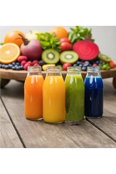 Durucam 5 Pcs Empty Pet Plastic Ginger Shot Bottle Leakproof Cap Wide Mouth J...