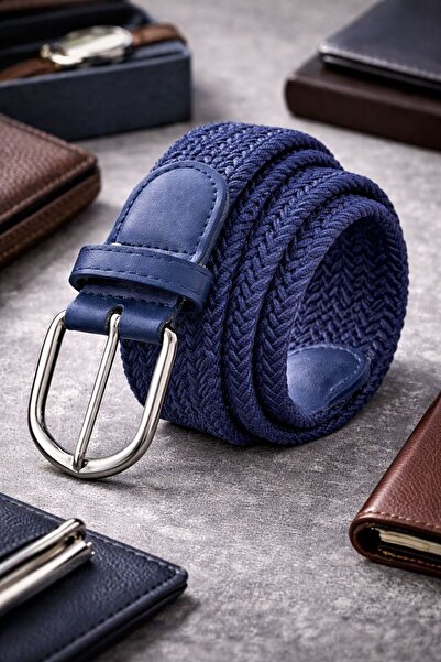 G-Atlantic Men’s Braided Elastic Stretch Belt – Premium Woven Casual Belt wit...