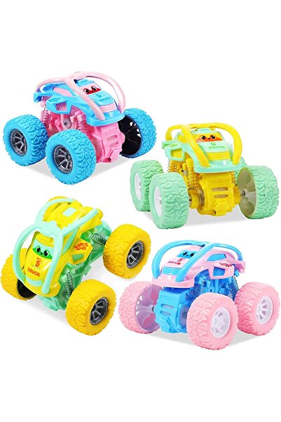 SWIUKPHE 4-Piece Double-Sided Vehicles Set