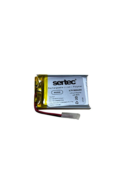 instatech Sertec 602535 3.7v 600 Mah Li-polymer Pil (devreli/1.5a)