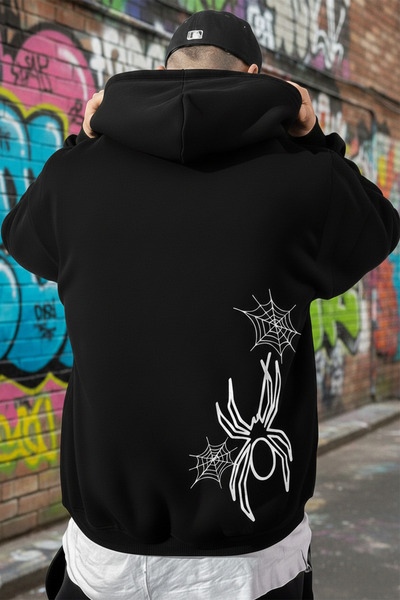 EFFRENATU Unisex Printed Hooded Oversiz Sweatshirts