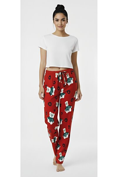 noend Women's Pajama Bottoms Winter Relaxed Fit Soft Textured Colorfast Velve...