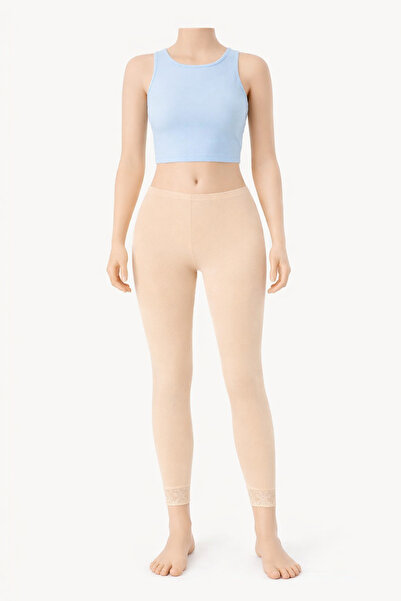 belpa Long Combed Cotton Leggings, Long Leggings, Plus Size Leggings, Cotton ...