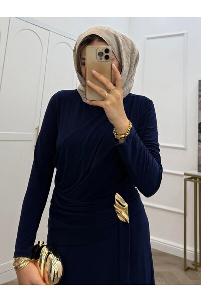bezenstore ÖN VOLANLI BEL TOKALI ELBİSE