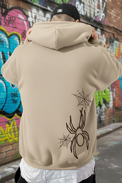 EFFRENATU Unisex Printed Hooded Oversiz Sweatshirts