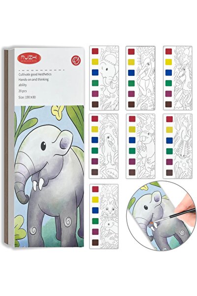 Generic كتاب تلوين الديناصورات بالألوان المائية