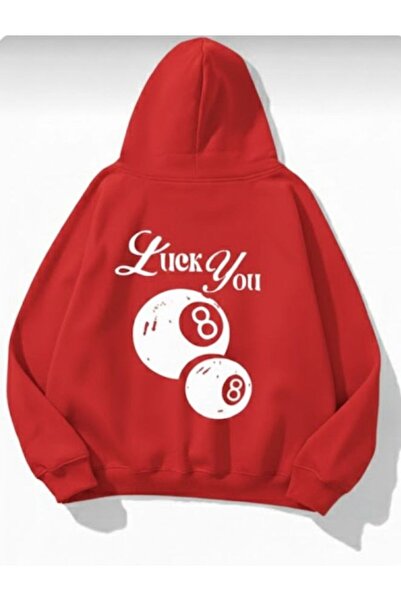 COHERENT Unisex Men/Women Colorful Luckyou Custom Printed Cotton Oversized Ho...