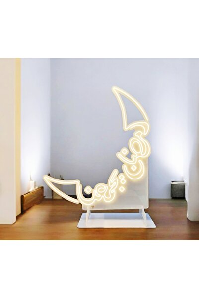 Saudi Arabia Ramadan Crescent Neon Floor Led Lamp Cord Large Moon Floor Stand