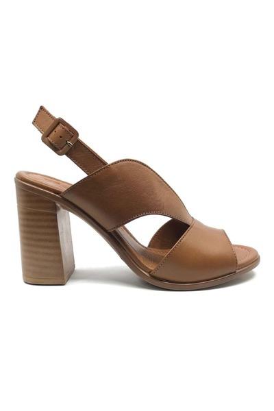 Venüs Drion Genuine Leather Comfort Orthopedic Women's Sandals Taba