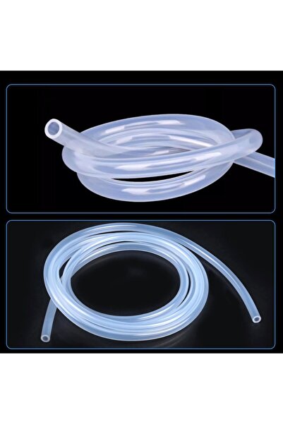 OTOVADİM Gıda Sınıfı Şeffaf Silikon Hortum 8X13 (1 metre) (İç Çap: 8mm Dış Ça...