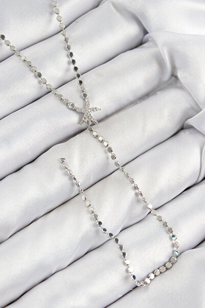 My Reality Fashion قلادة على شكل نجم البحر من حجر الزركون النحاسي وسلسلة مكسو...