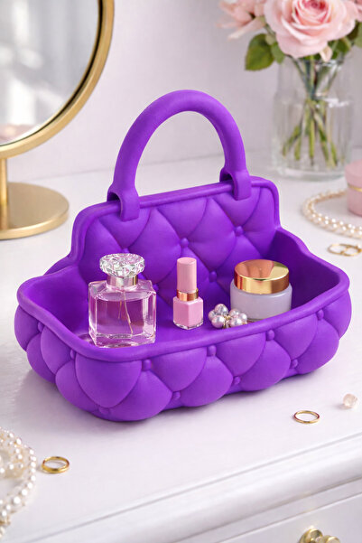 Vescarri صينية مبطنة صغيرة بمقابض - منظم ديكور متعدد الاستخدامات وسطح مكتب