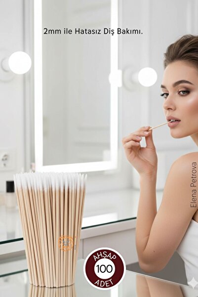 Transformacion Ραβδί οδοντιατρικής φροντίδας με ξύλινο μικροστικάκι με βαμβακ...