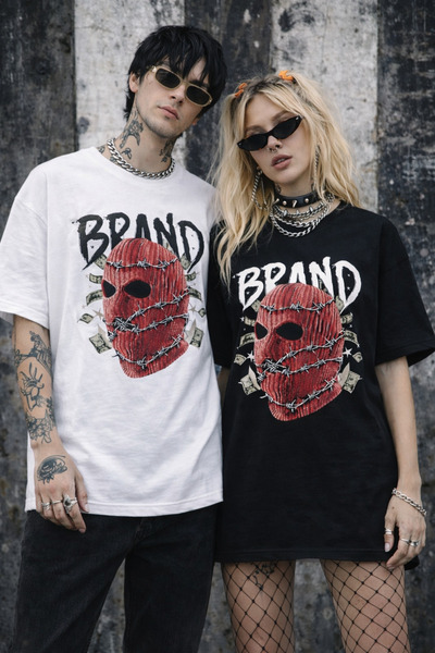 Infire clothing Unisex 100% Cotton Brand Printed T-Shirt