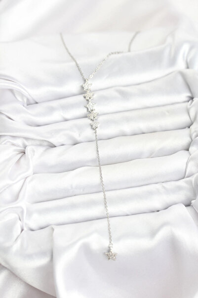 esplendor قلادة من الفولاذ 316L بلون فضي على شكل نجمة موديل Y