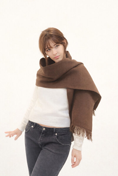 markazzi Dimaz Long Fringed Winter Knitwear Shawl Scarf |   Fashion Shoulder ...