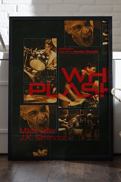 Duvarda Whiplash crni poster sa drvenim okvirom, dekorativna filmska zidna slika